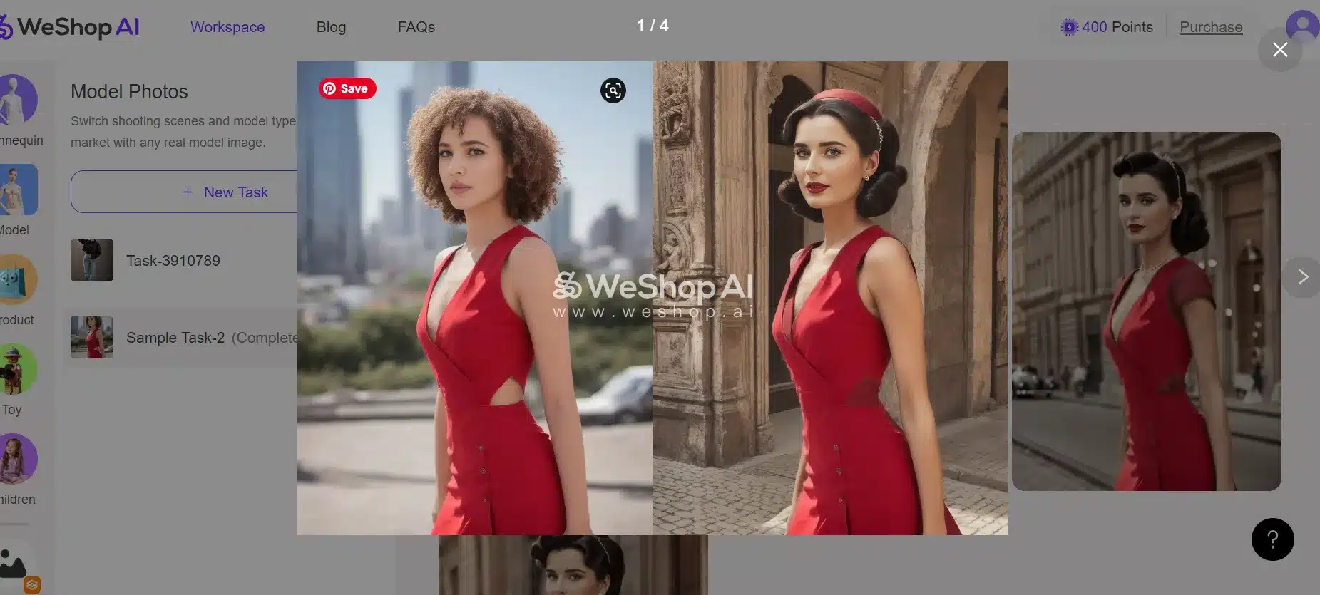 سایت هوش مصنوعی برای طراحی لباس (weshop.ai )