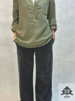 شومیز نیمه جلو دکمه دار