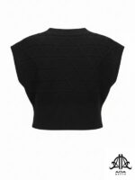 ژیله بافت زنانه دکمه دار رنگ سرمه ای