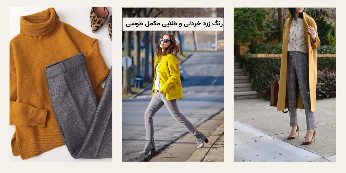 رنگ طوسی با چه رنگی ست میشه؟ 